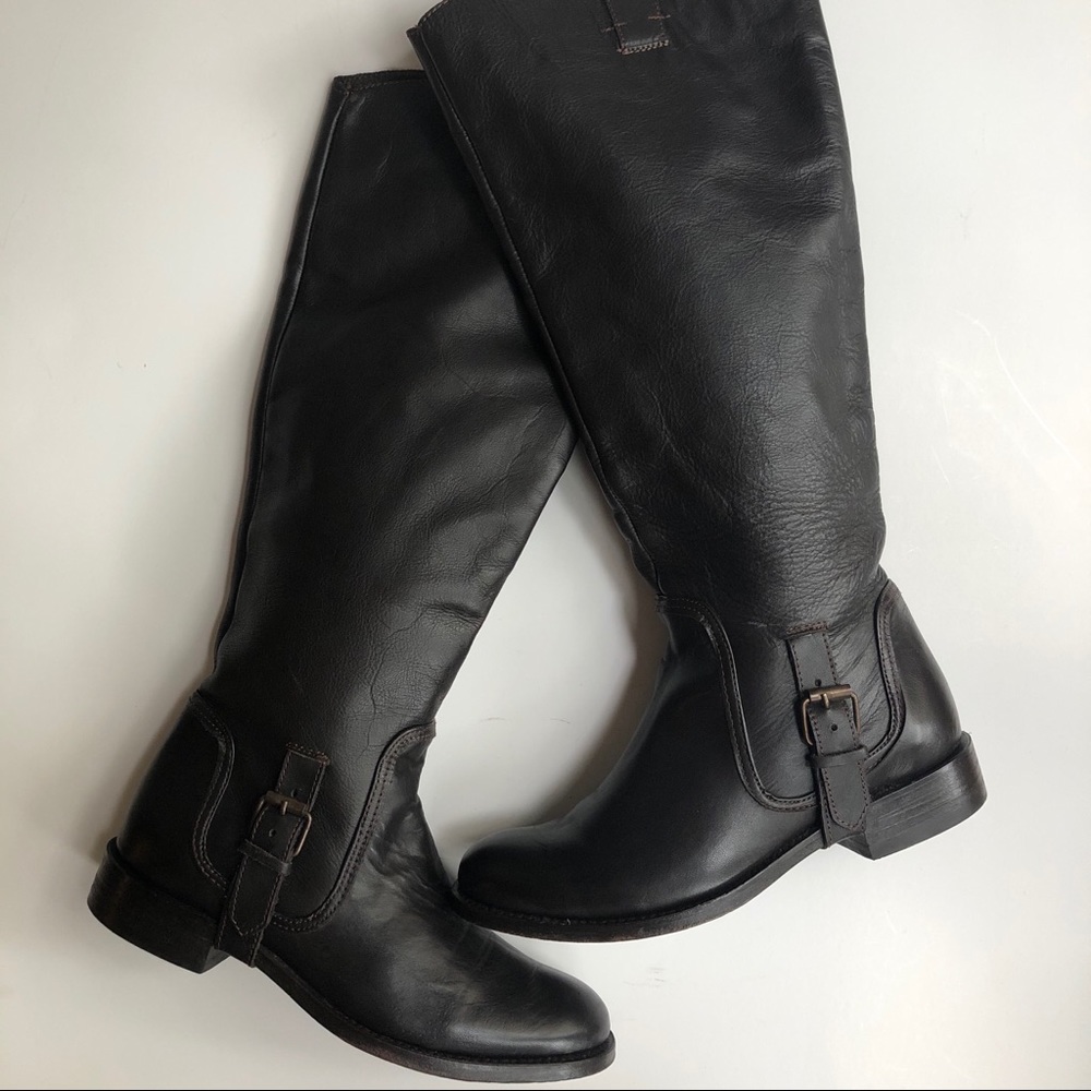 Dolce Vita Dark Brown Leather Riding Boots
